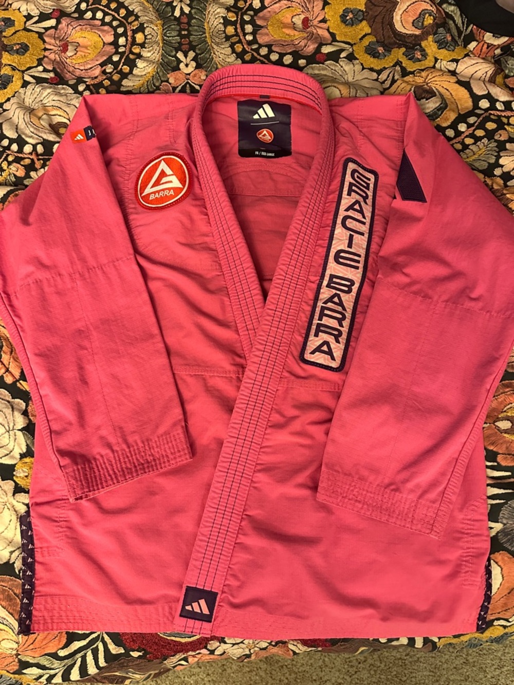 F6 Gracie Barra RIPSTOP LITE WOMENS KIMONO BY ADIDAS - PINK